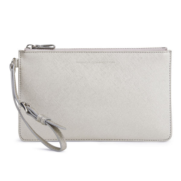 French Connection Adira Metallic Clutch Bag Silver Free Uk French Connection Adira Metallic Clutch Bag Silver Image 1