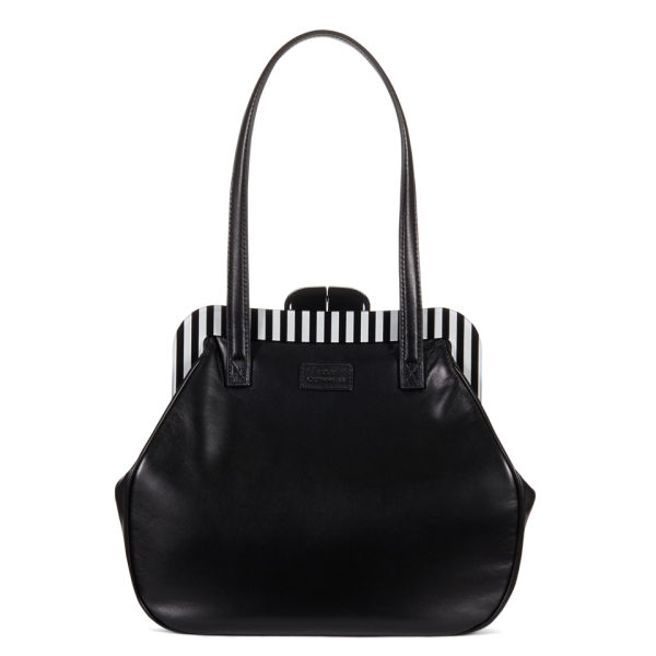 Lulu Guinness Striped Maddy Tote lulu guinness pollyanna leather striped frame tote bag Lulu Guinness Striped Maddy Tote lulu guinness pollyanna leather striped frame tote bag