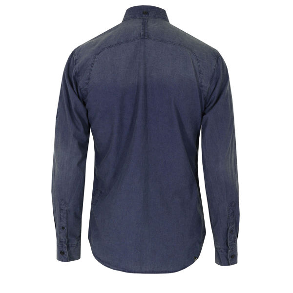 Denham Men's Pin ASC Shirt - Indigo - Free UK Delivery over £50