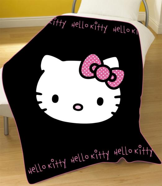 Hello Kitty ' Bows' fleece blanket Toys