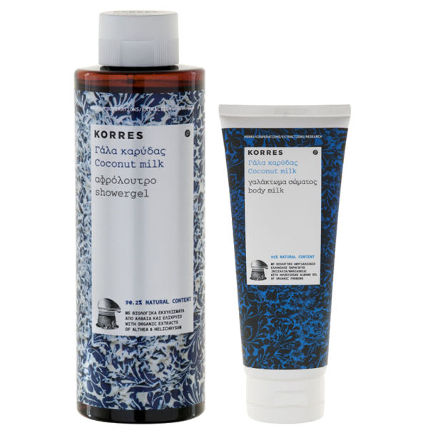 KORRES Coconut Milk Body Milk and Shower Gel Duo Free Shipping