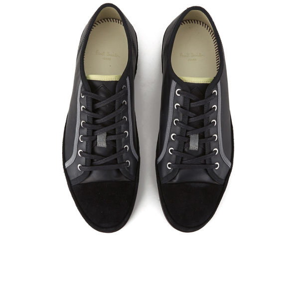 Paul Smith Shoes Men's Shore Leather/Suede Trainers - Black Ellis ...