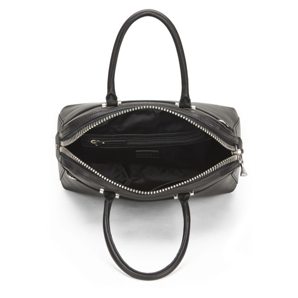 MILLY Blake Medium Kettle Leather Tote Bag Black Free UK Delivery