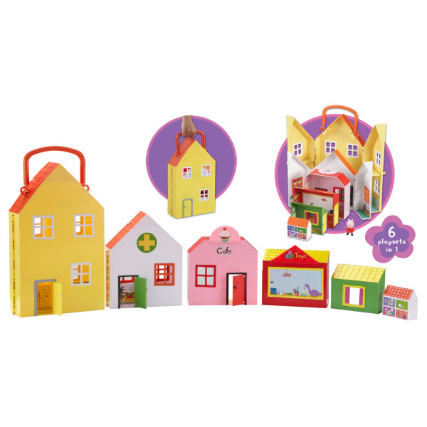 Peppa Pig: Peppa's World of Playsets 6 in 1 Toys | TheHut.com