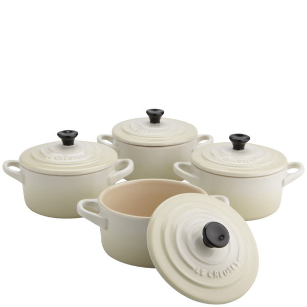 Le Creuset Set of 4 Almond Mini Casserole Dishes IWOOT