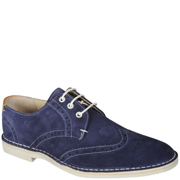 Ted Baker Men's Jamfro Suede Brogues - Dark Blue - FREE UK Delivery