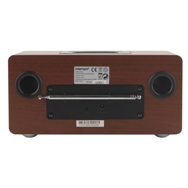 Intempo Retro 2.0 Channel Wooden DAB Radio with iPod Dock Electronics