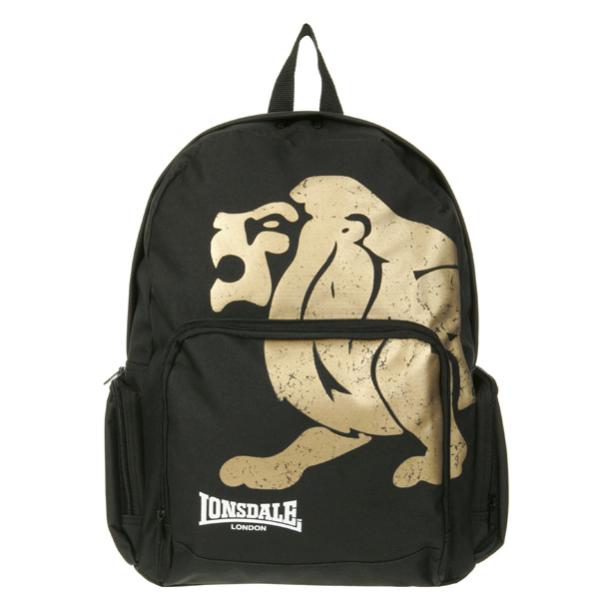 Lonsdale London backpack - Black-Blue logo Mens Accessories | TheHut.com