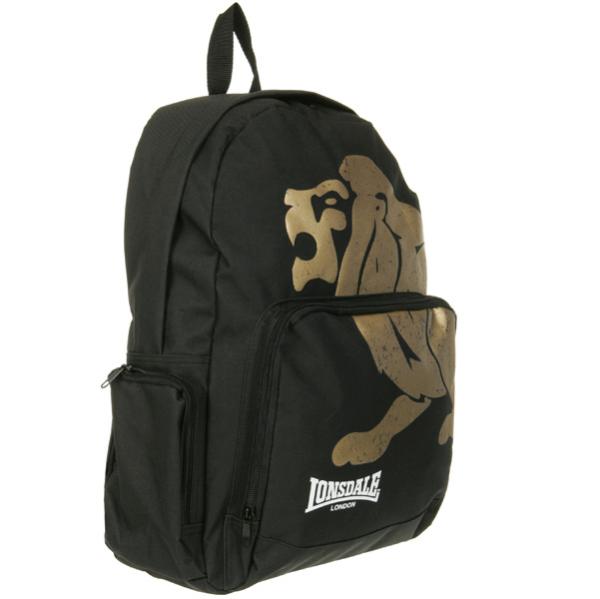 Lonsdale London backpack - Black-Blue logo Mens Accessories | TheHut.com