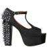 Jeffrey Campbell Women's Foxy Spike Shoes - Black | FREE UK Delivery