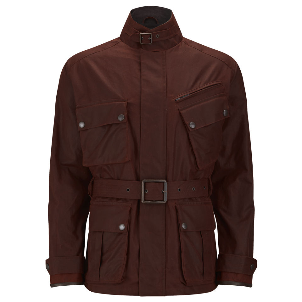 Knutsford Men's 4 Pocket Wax Cotton Field Jacket Rust Clothing