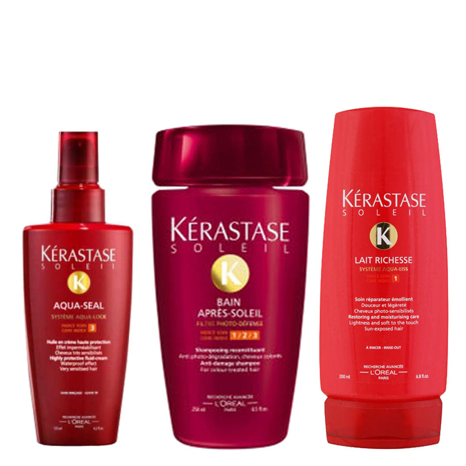 Kérastase Soleil Bathe, Repair and Aqua-Seal Trio  Free 