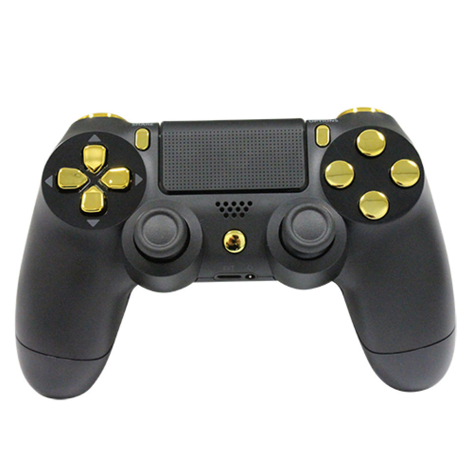 PlayStation DualShock 4 Custom Controller - Gold on Matte ...