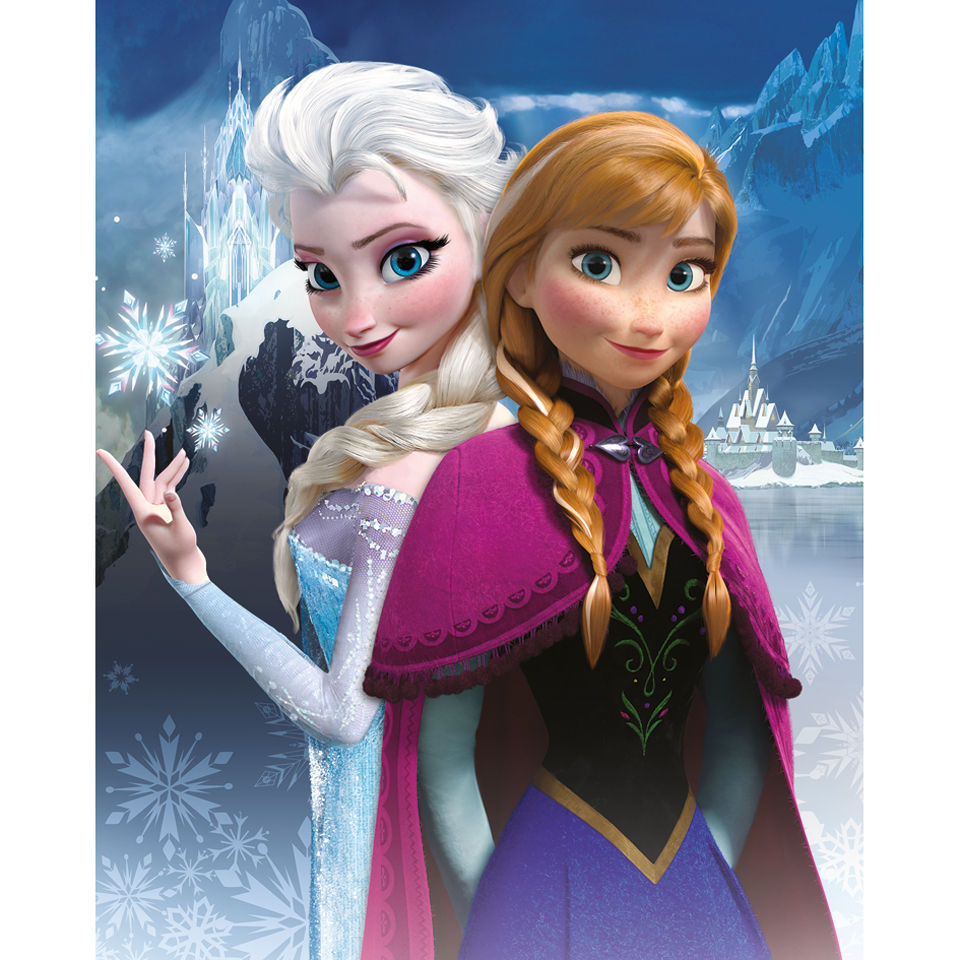 Frozen Anna And Elsa 40x50cm Canvas Homeware