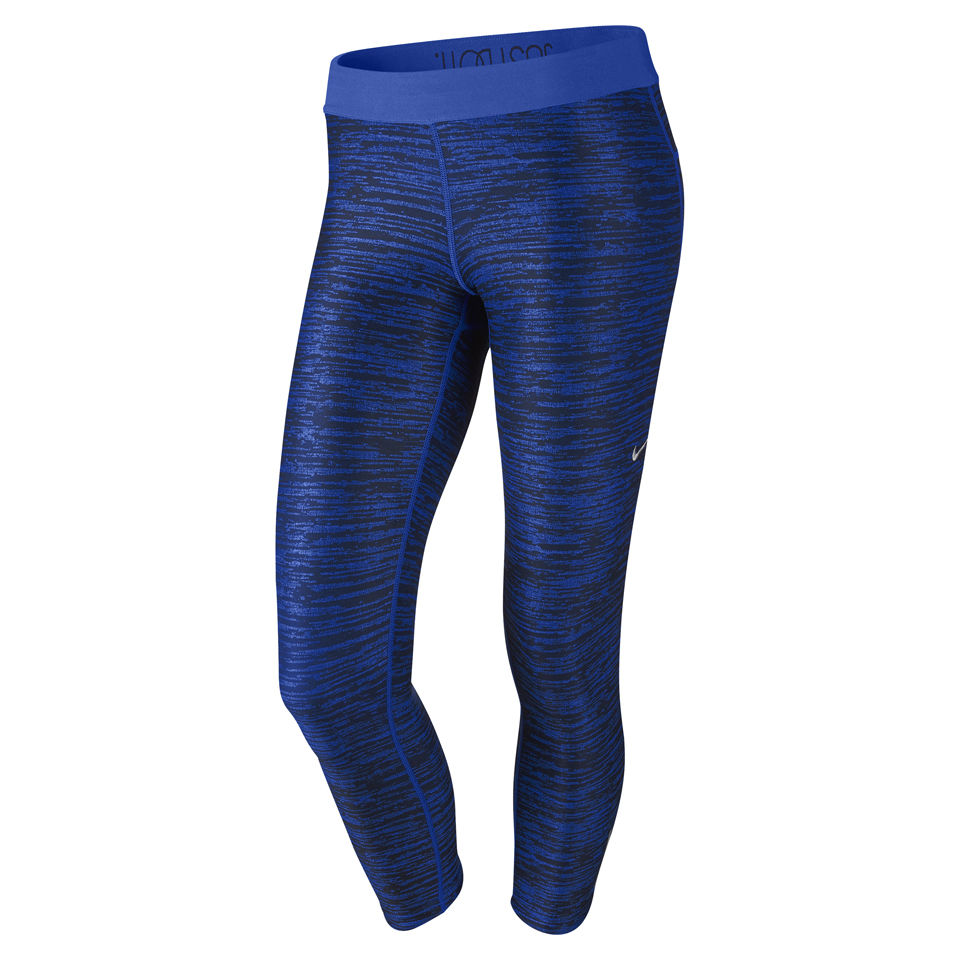 Nike Women's Printed Relay Capri Pants - Cobalt Blue/Black Sports ...