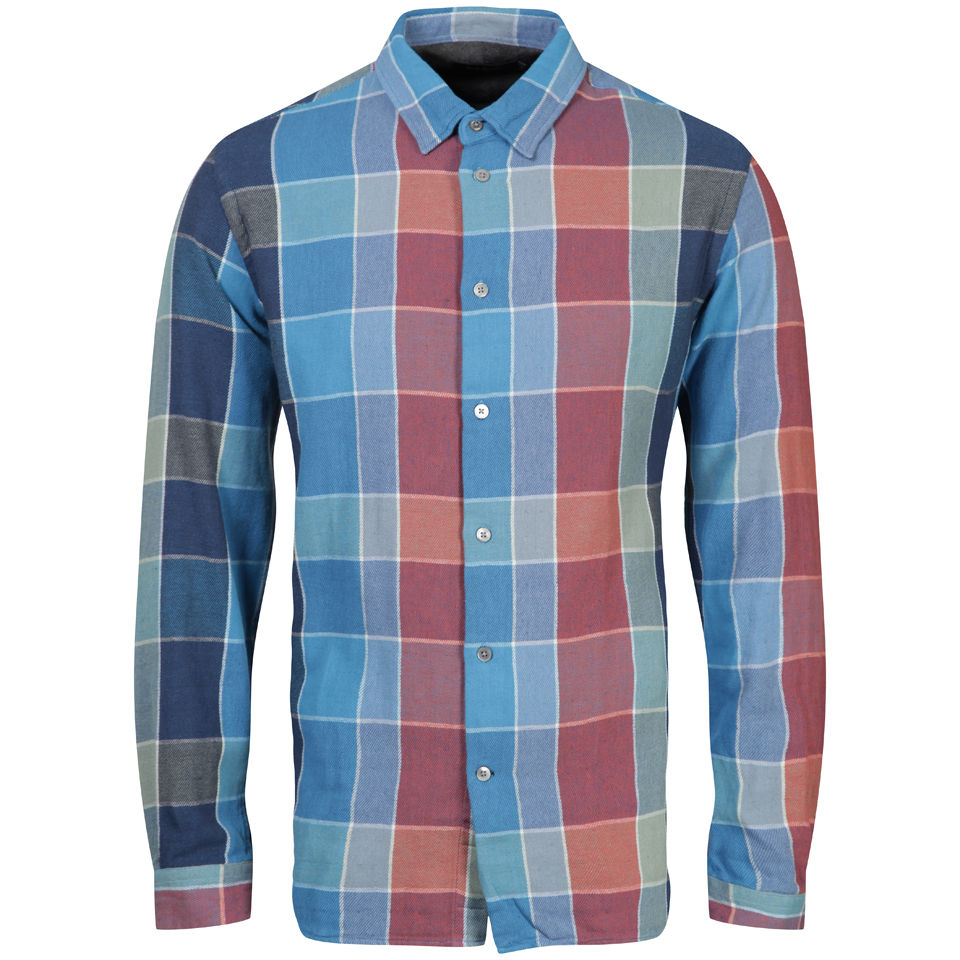 Paul Smith Jeans Men's Long Sleeved Classic Fit Shirt - Petrol Blue - Free UK Delivery Available