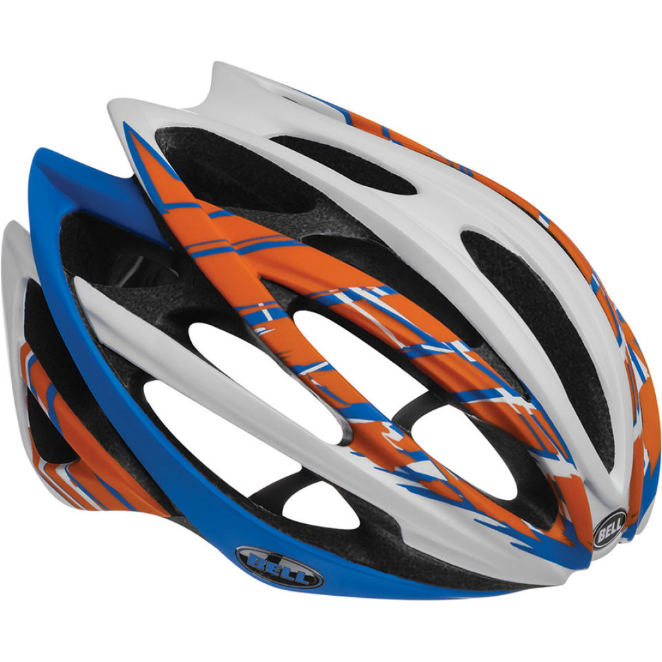 Bell Gage Fahrradhelm M 55 59cm 2014 Weiss Orange Blau Online Kaufen Probikekit De