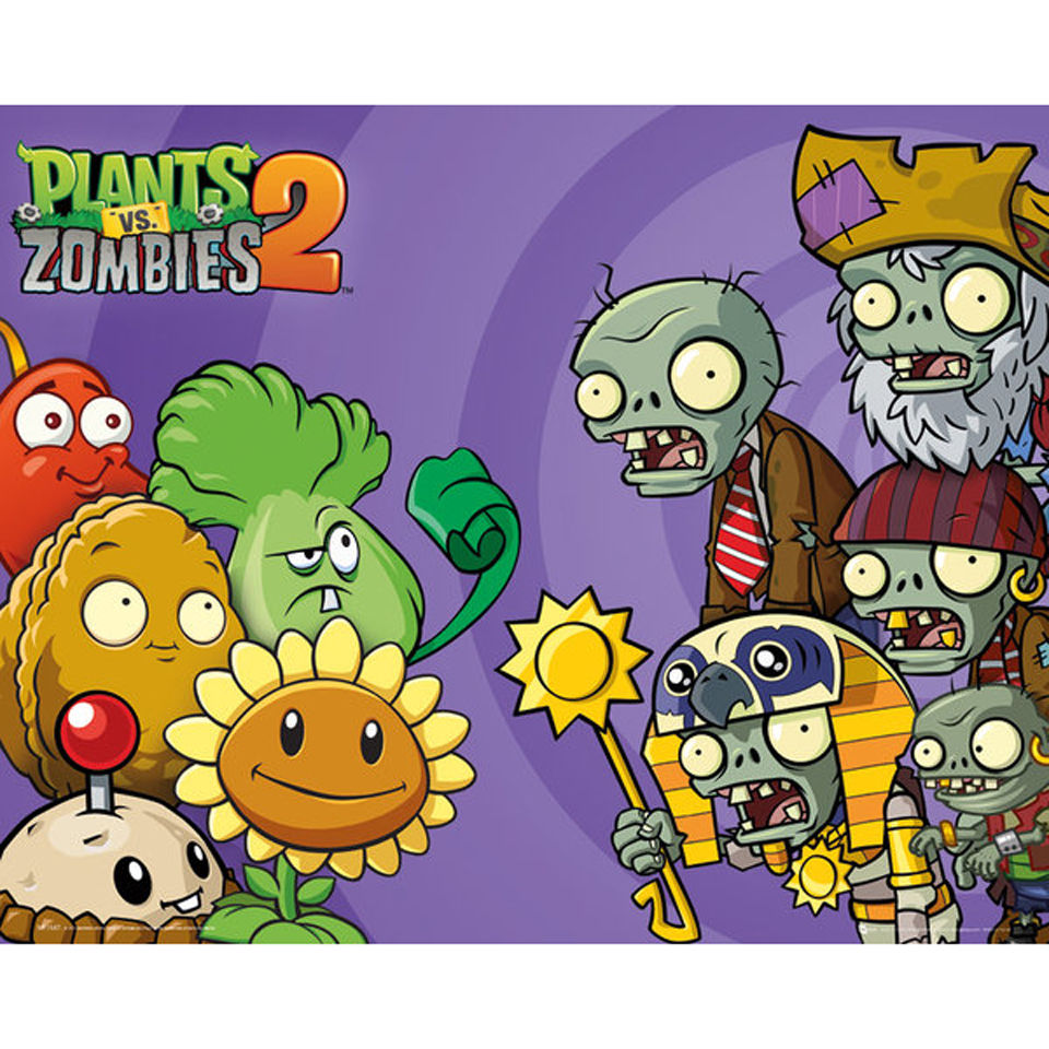 plants vs zombies 2 poster