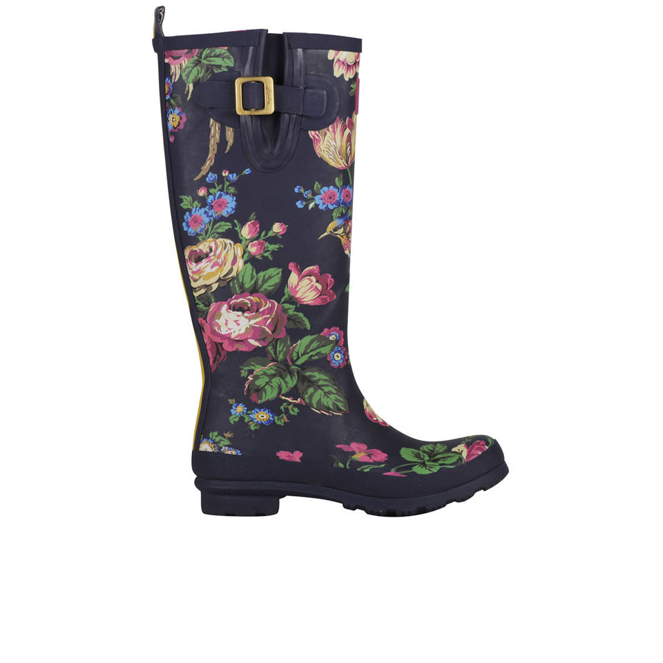 Joules Women's Welly Print Wellies - Navy Floral Womens Footwear ...