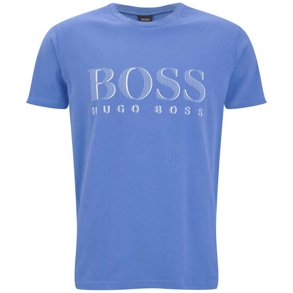 BOSS Hugo Boss Men's BOSS Logo T-Shirt - Blue - Free UK Delivery over £50