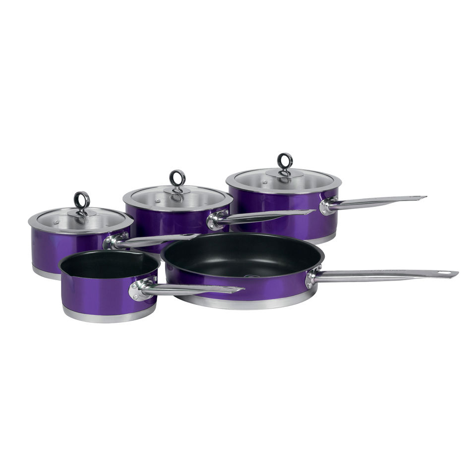 Morphy Richards 46413 5 Piece Pan Set - Plum Homeware ...