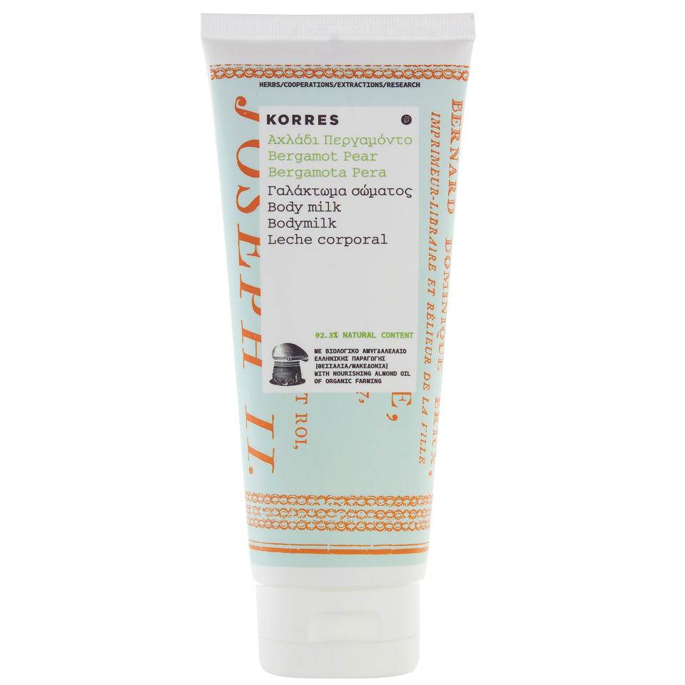 KORRES Bergamot Pear Body Milk (200ml) Reviews Free Shipping