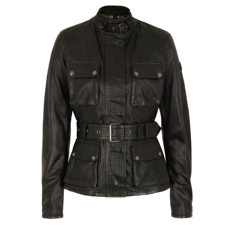 Belstaff Women's Triumph Leather Jacket - Black - Free UK Delivery ...