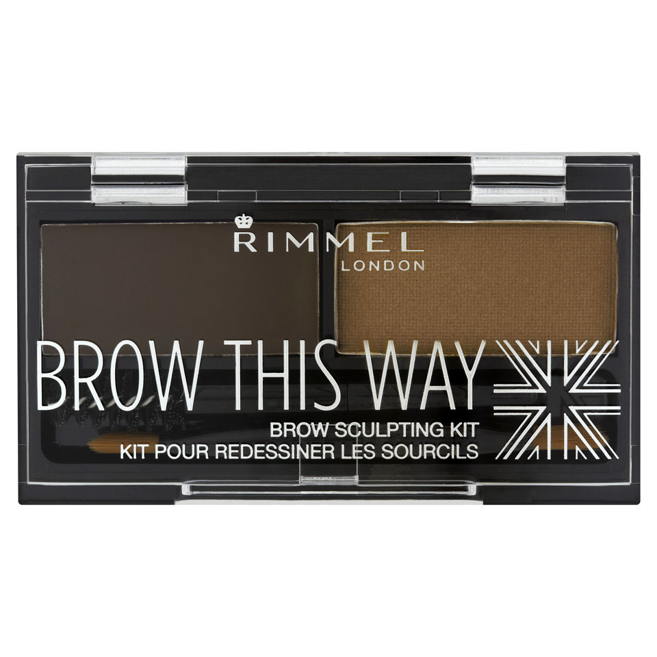 Rimmel Brow This Way Eyebrow Kit 003 Dark Brown HQ Hair