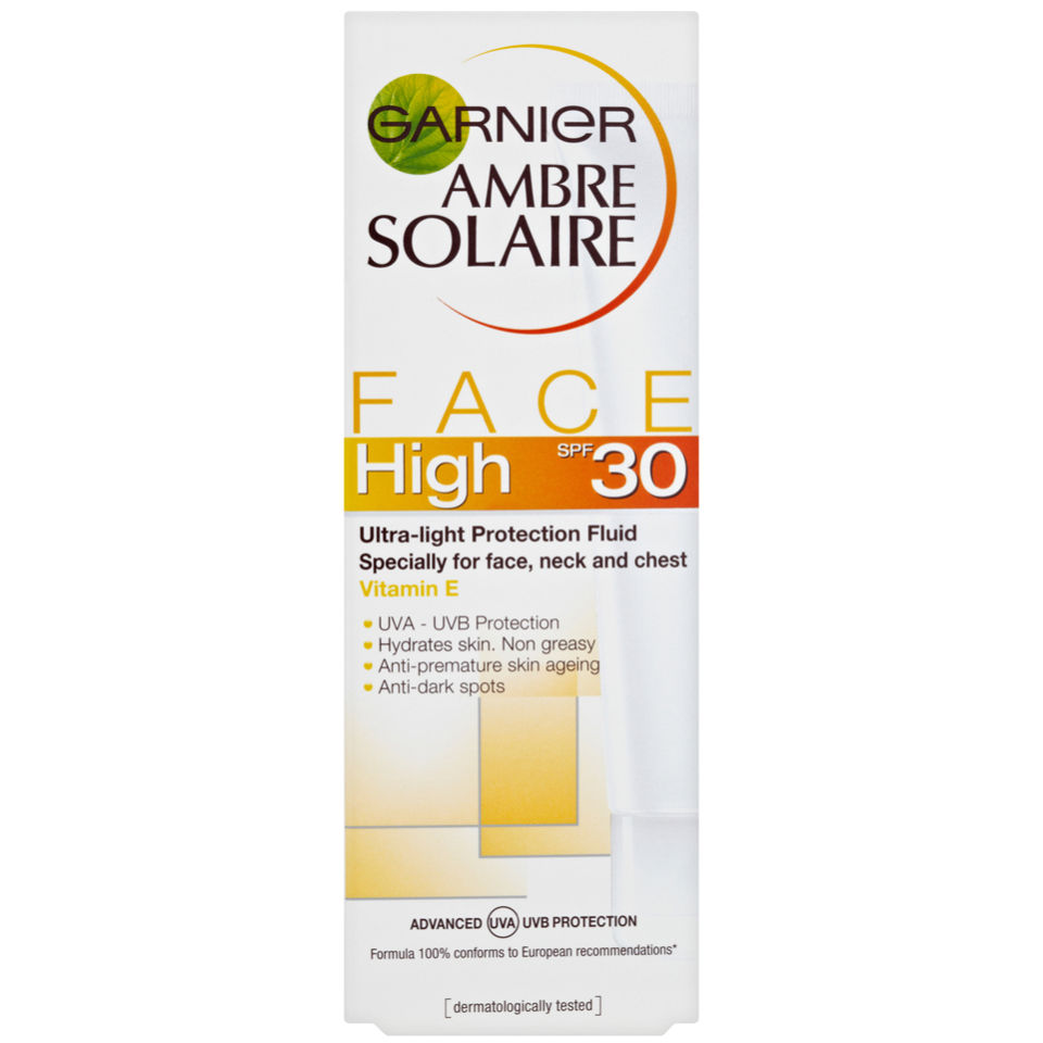 Garnier Ambre Solaire Face Protection Cream SPF 30 50ml Free Shipping Lookfantastic