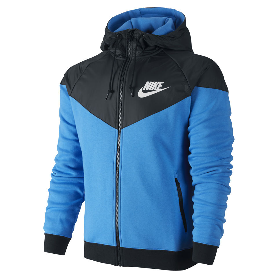 Nike Men's Windrunner Fleece Mix Jacket - Photo Blue | TheHut.com