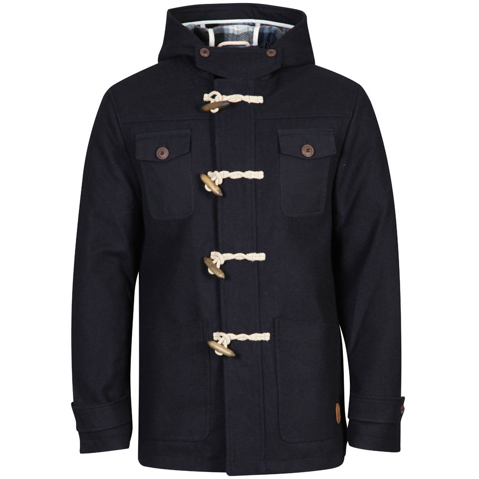 Tokyo Laundry Men's Nye Checked Lined Wool Jacket - Navy Clothing | Zavvi