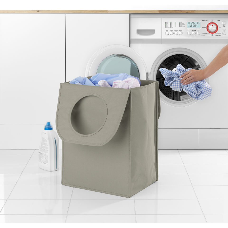 Brabantia Rectangular Laundry Bag - Grey Homeware | TheHut.com