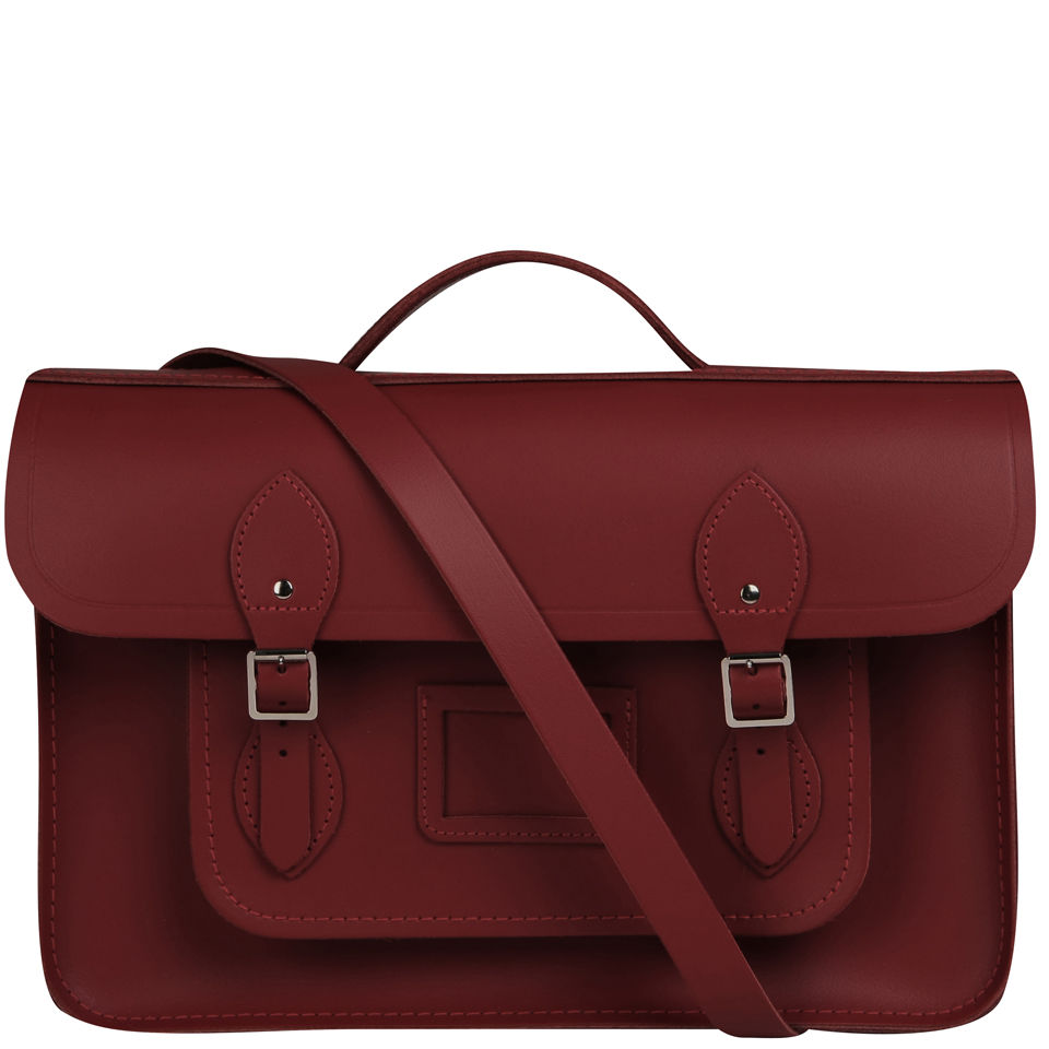 The Cambridge Satchel Company 15 Inch Leather Batchel - Red My Bag.com
