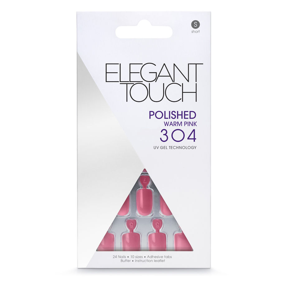 Elegant Touch Polished Nails Warm Pink | Free Shipping | Lookfantastic