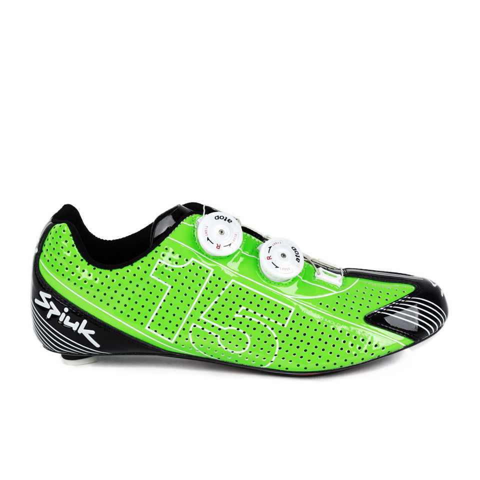 green cycling shoes