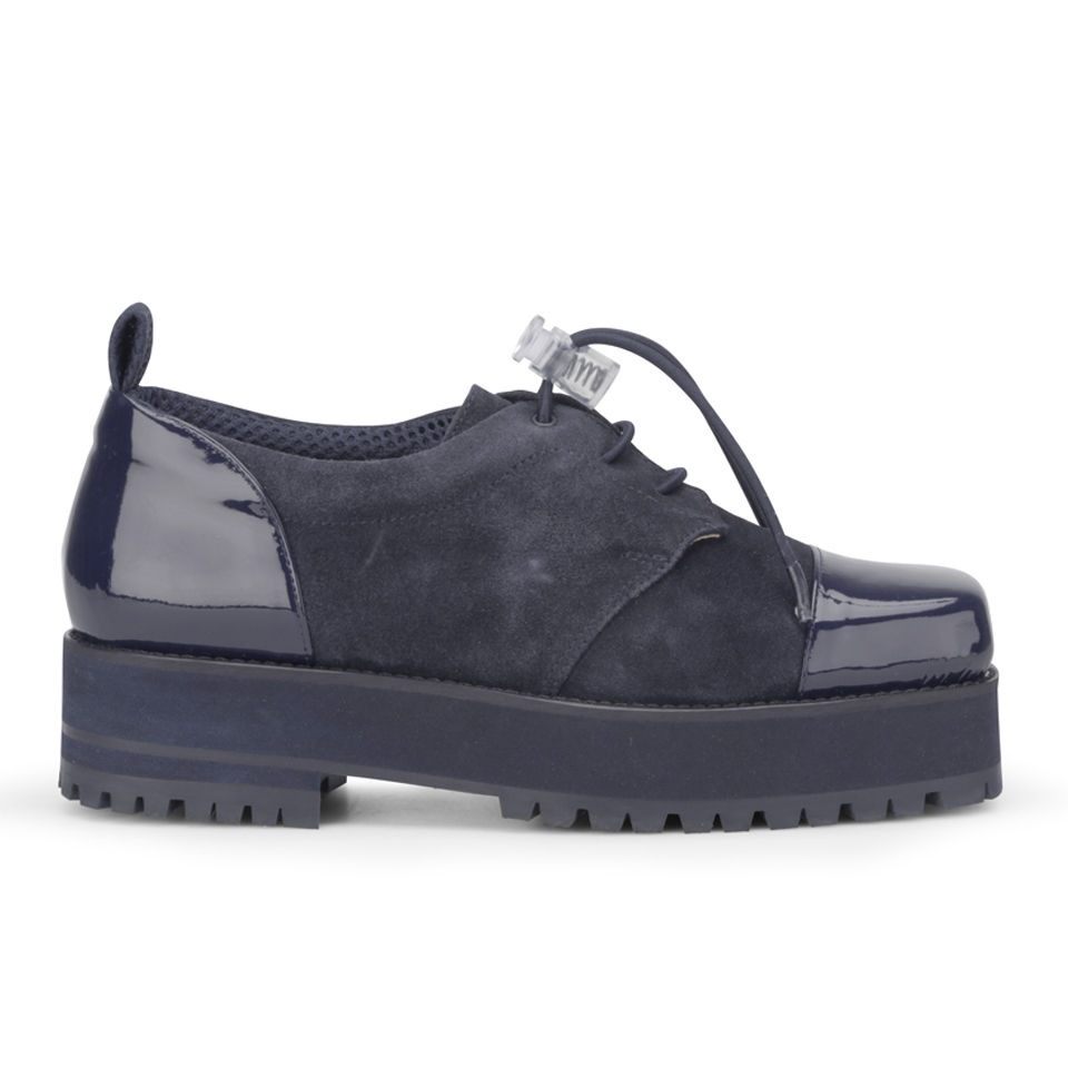 women's patent leather brogues