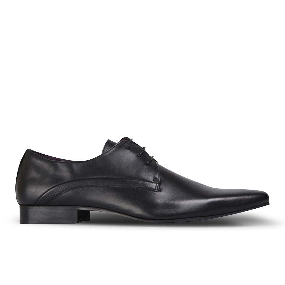 KG Kurt Geiger Men's Aaron Leather Derby Shoes Black FREE UK