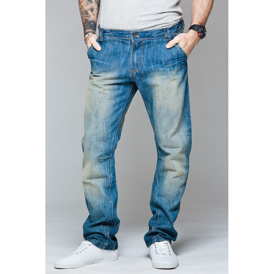 Ringspun Men's Universe Jeans - Light Wash Mens Clothing - Zavvi UK
