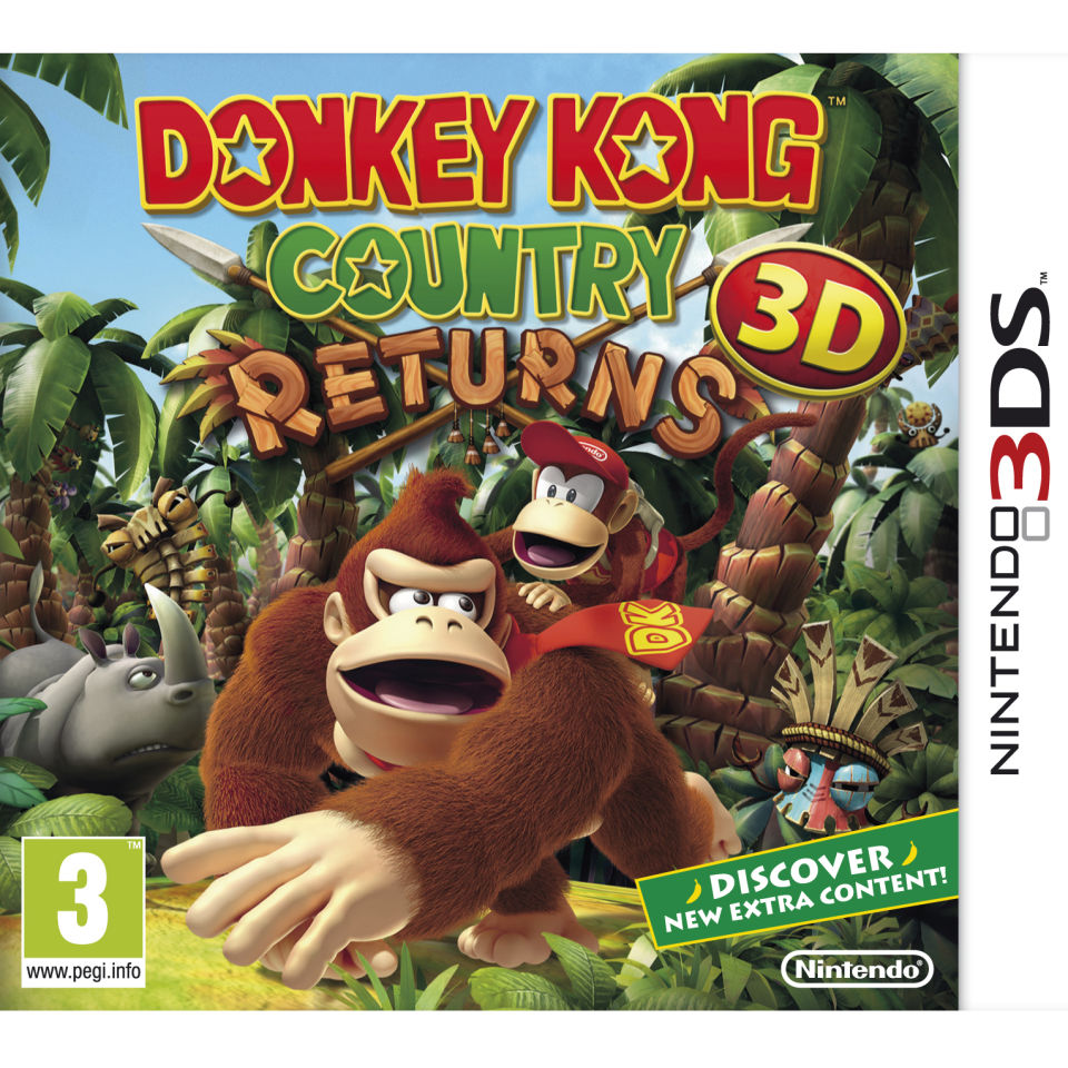Donkey Kong Country Returns 3D Nintendo 3DS | Zavvi