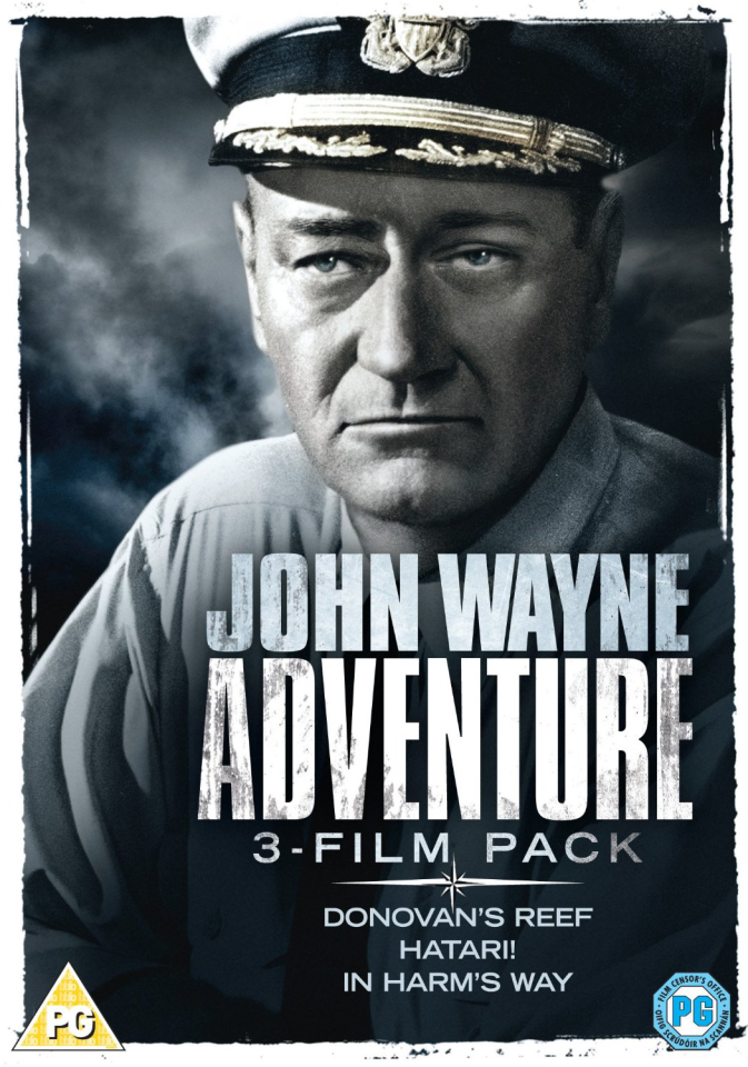 John Wayne Adventure Triple Donovan s Reef Hatari In Harm s Way 