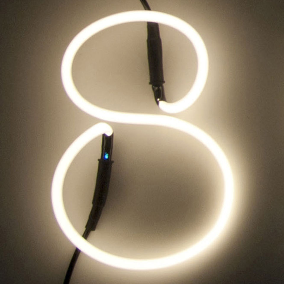 Seletti Neon Font Shaped Wall Light 8 Homeware Zavvi Us