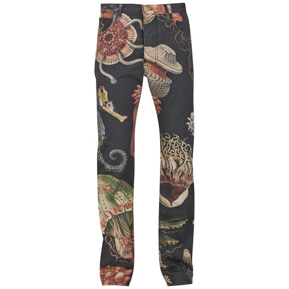 Vivienne Westwood Anglomania Men's Low Crotch Sea Creatures Relaxed Fit