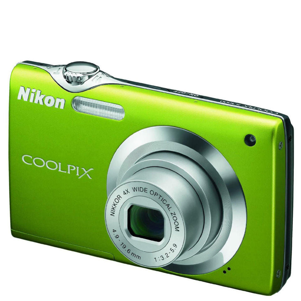 Nikon S3000 Digital Camera - Green (12MP, 4x wide Optical Zoom) 2.7