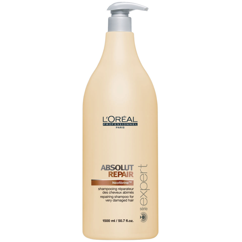 L'Oreal Serie Expert Absolut Repair Shampoo (1500ml) and Pump