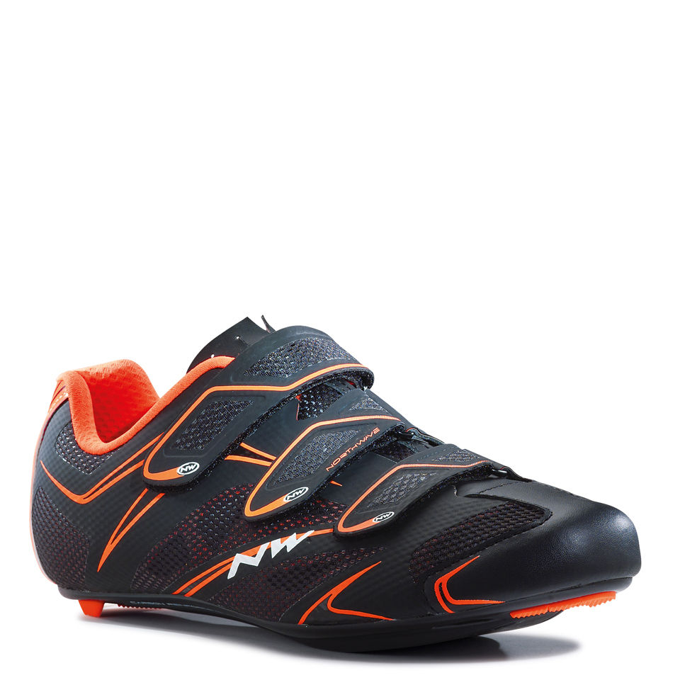 Northwave Sonic 3S Cycling Shoes Black/Orange ProBikeKit Canada