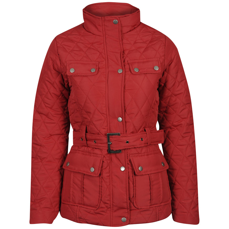 Red quilted vest for women size men pants