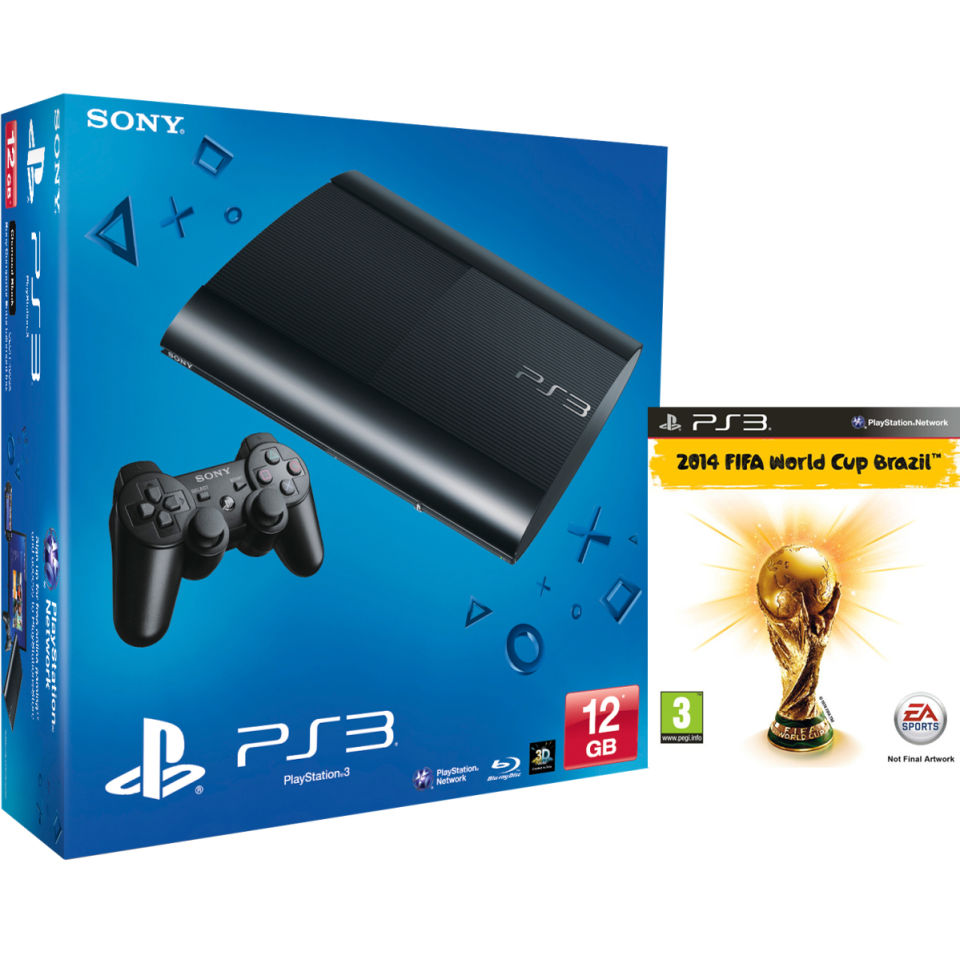 PS3: New Sony PlayStation 3 Slim Console (12 GB) - Black ...