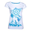 Mario - T-Shirt Women's (White/Blue)
