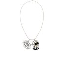 Tiffany Cooper for Karl Lagerfeld Women's TC Karl Palm Necklace - Black