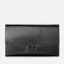 Aspinal of London Travel Classic Wallet - Black Lizard